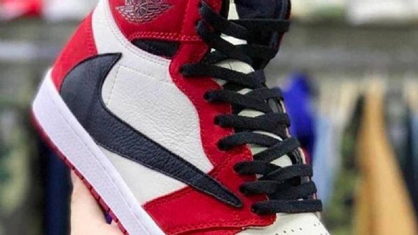 Nike Travis Scott Air Jordan 1 Chicago Sko Til Mænd Sort Blå