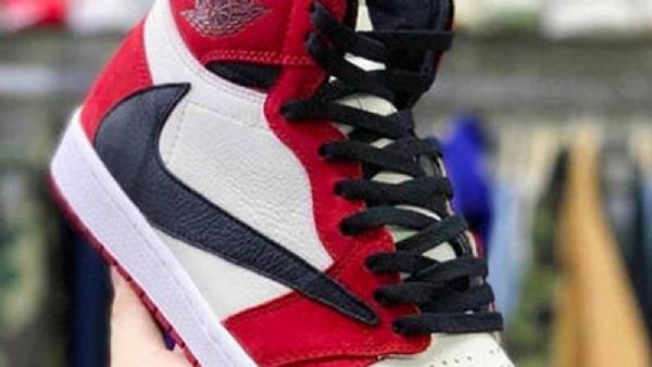 Nike Travis Scott Air Jordan 1 Chicago Sko Til Mænd Sort Blå