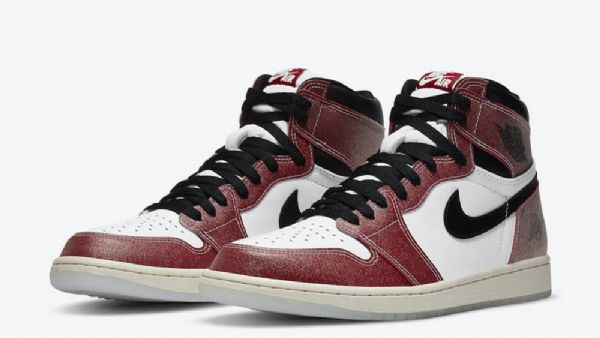 Nike Trophy Room Jordan 1 Retro Høje Overdele Og Chicago Sko Til Damer Burgundy Hvid
