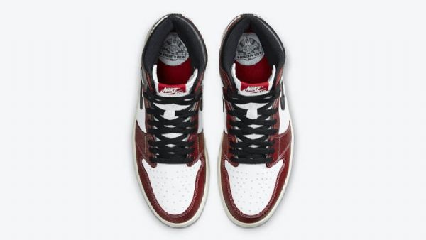 Nike Trophy Room Jordan 1 Retro Høje Overdele Og Chicago Sko Til Damer Burgundy Hvid