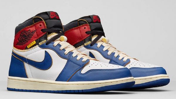 Nike Union Jordan 1 Sko Til Mænd Blå