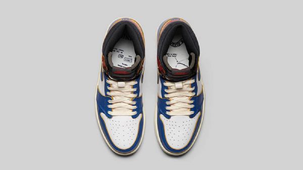 Nike Union Jordan 1 Sko Til Mænd Blå