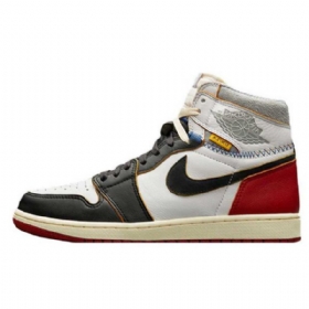 Nike Union Jordan 1 Sko Til Mænd Sort