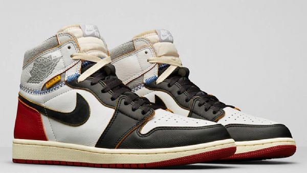 Nike Union Jordan 1 Sko Til Mænd Sort