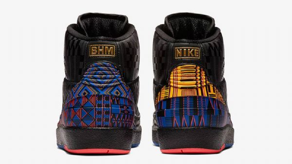 Nike Air Jordan 2 Bhm Sko Til Mænd Sort Flerfarvet