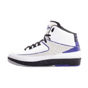 Nike Air Jordan 2 Concord Retro Sko Til Mænd Hvid