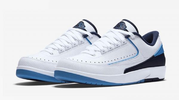 Nike Air Jordan 2 Low Tops Sko Til Mænd Mørkeblå Blå
