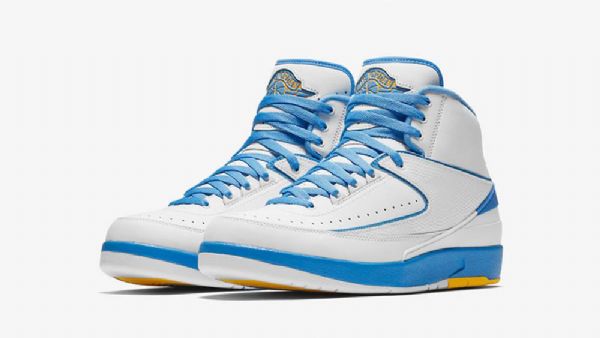 Nike Air Jordan 2 Melo Sko Til Mænd Hvid Blå