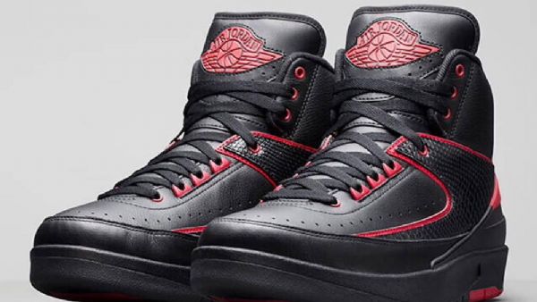 Nike Air Jordan 2 Retro 87 Alternative Sko Til Mænd Sort Rød