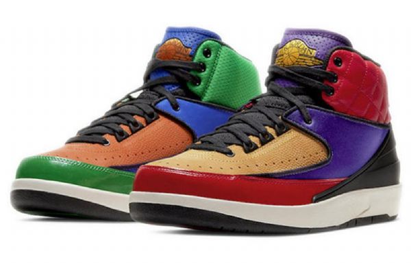 Nike Air Jordan 2 Retro Basketball Sko Til Damer Flerfarvet