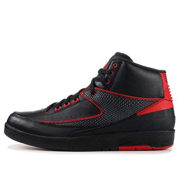 Nike Air Jordan 2 Retro Basketball Sko Til Mænd Sort Rød