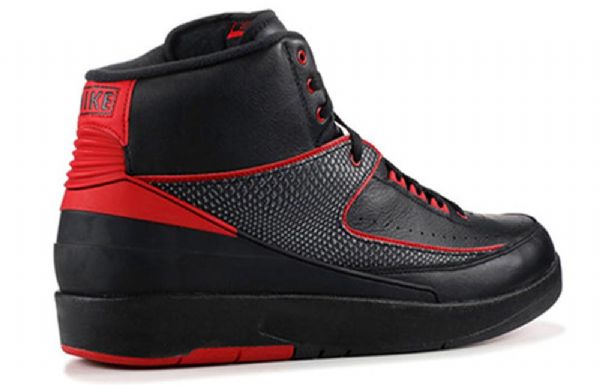 Nike Air Jordan 2 Retro Basketball Sko Til Mænd Sort Rød