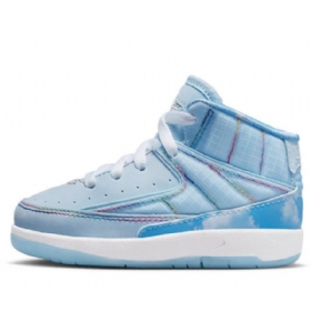 Nike Air Jordan 2 Retro Td J Balvin Sko Til Børn Blå