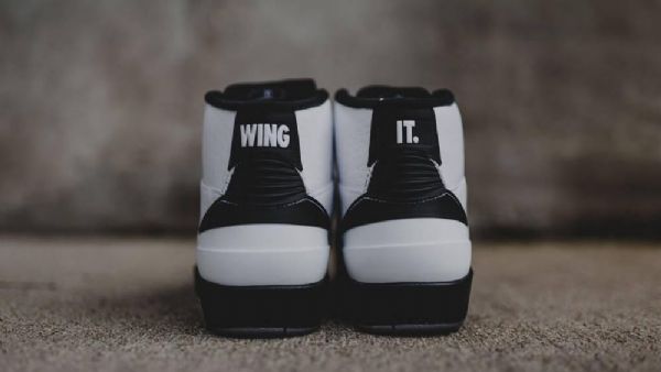 Nike Air Jordan 2 Retro Wing It Sko Til Mænd Hvid Sort