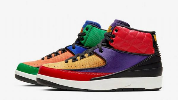 Nike Air Jordan 2 Sko Til Mænd Lilla Flerfarvet