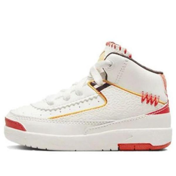 Nike Maison Château Rouge Air Jordan 2 Td Sko Til Børn Khaki