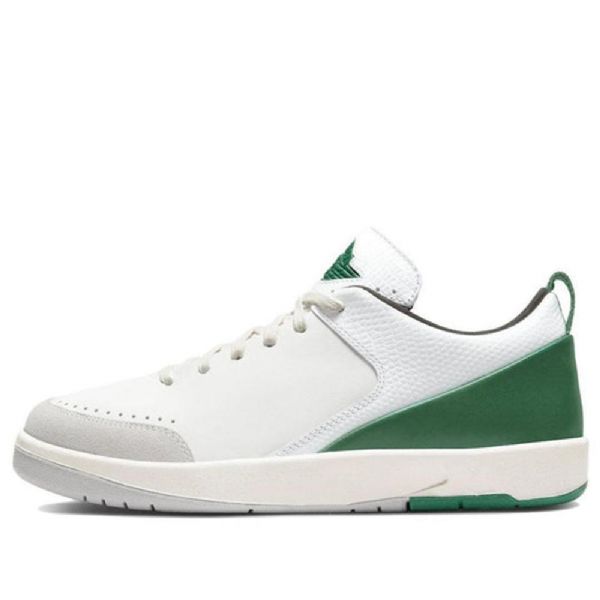 Nike Nina Chanel Abney Air Jordan 2 Retro Low Toppe Basketball Sko Til Damer Hvid Grøn