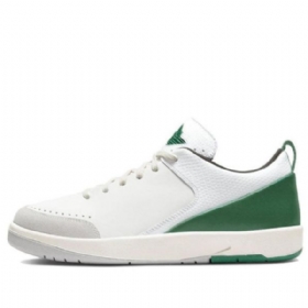 Nike Nina Chanel Abney Air Jordan 2 Retro Low Toppe Basketball Sko Til Damer Hvid Grøn