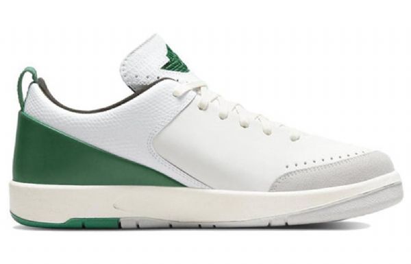 Nike Nina Chanel Abney Air Jordan 2 Retro Low Toppe Basketball Sko Til Damer Hvid Grøn