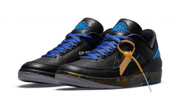 Nike Off-white Air Jordan 2 Low Tops Sko Til Mænd Sort