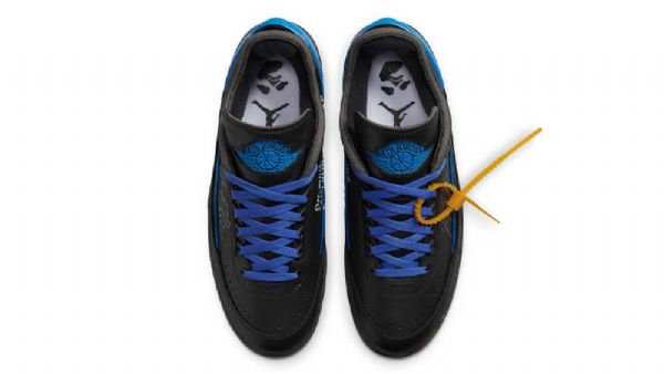 Nike Off-white Air Jordan 2 Low Tops Sko Til Mænd Sort