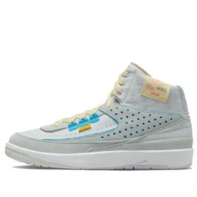 Nike Union La Air Jordan 2 Retro Basketball Sko Til Mænd Grå Blå