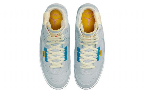 Nike Union La Air Jordan 2 Retro Basketball Sko Til Mænd Grå Blå