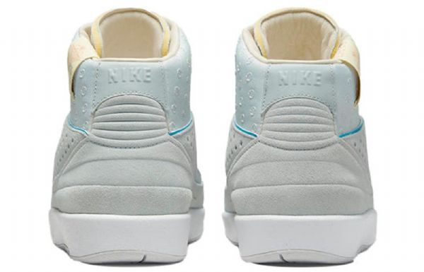 Nike Union La Air Jordan 2 Retro Basketball Sko Til Mænd Grå Blå