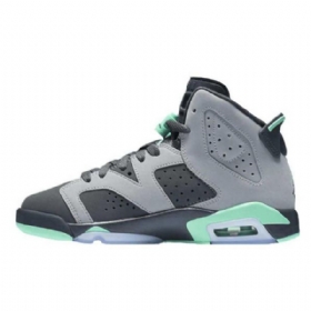 Nike Air Jordan 6 Gg Glow Tops Sko Til Mænd Grå Grøn