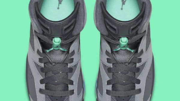 Nike Air Jordan 6 Gg Glow Tops Sko Til Mænd Grå Grøn