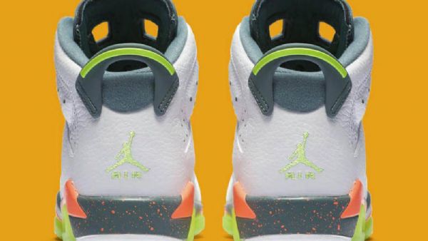 Nike Air Jordan 6 Gs Ghost Sko Til Mænd Hvid Grøn
