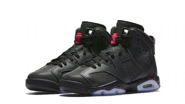 Nike Air Jordan 6 Gs Sko Til Mænd Sort Lyserød