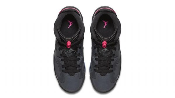 Nike Air Jordan 6 Gs Sko Til Mænd Sort Lyserød