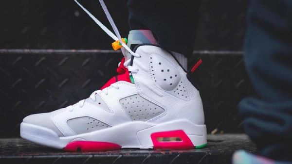 Nike Air Jordan 6 Hare Sko Til Damer Hvid