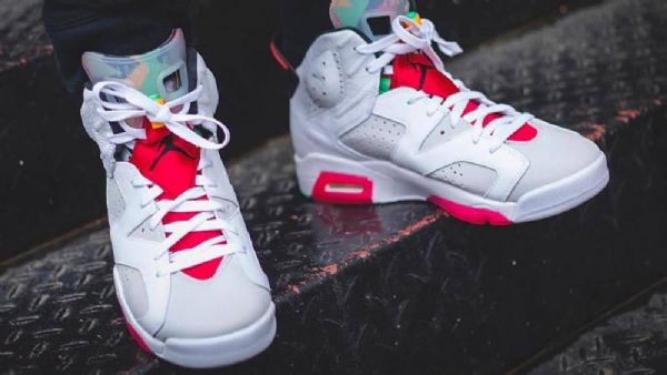 Nike Air Jordan 6 Hare Sko Til Mænd Hvid