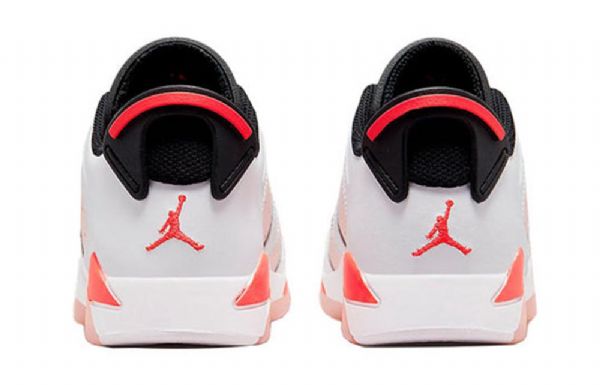 Nike Air Jordan 6 Low Toppe Gs Atmosphere Retro Basketball Sko Til Mænd Hvid Lyserød