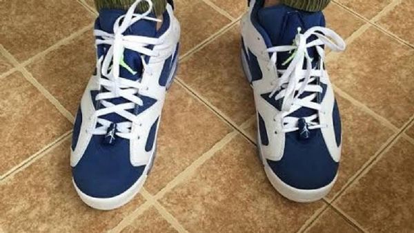 Nike Air Jordan 6 Low Tops Ghost Sko Til Mænd Hvid Grøn