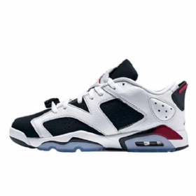 Nike Air Jordan 6 Low Tops Gs Fuchsia Sko Til Mænd Hvid Sort