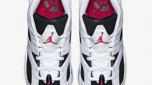 Nike Air Jordan 6 Low Tops Gs Fuchsia Sko Til Mænd Hvid Sort