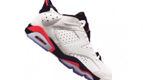 Nike Air Jordan 6 Low Tops Infrarøde Sko Til Mænd Hvid Rød