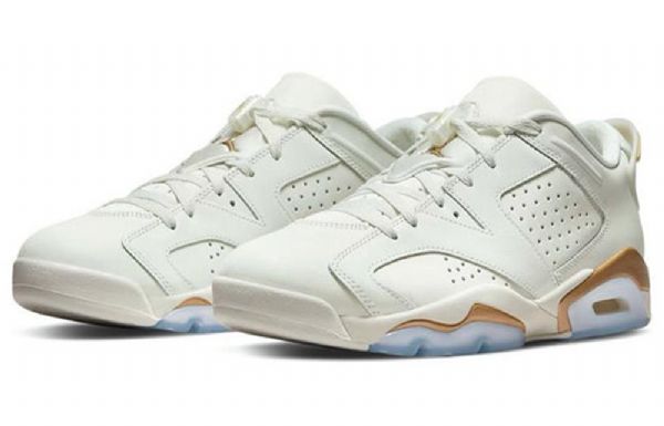 Nike Air Jordan 6 Low Tops Lunar New Year Retro Basketball Sko Til Mænd Khaki