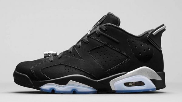 Nike Air Jordan 6 Low Tops Sko Til Mænd Sort Sølv