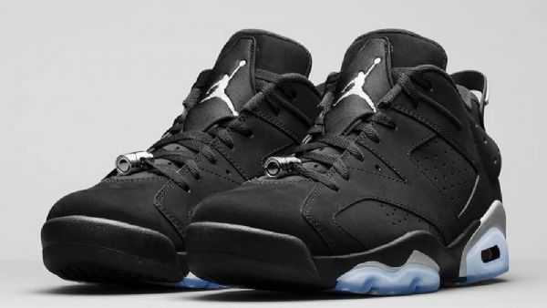 Nike Air Jordan 6 Low Tops Sko Til Mænd Sort Sølv