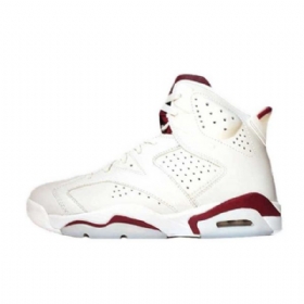 Nike Air Jordan 6 Maroon Sko Til Mænd Khaki