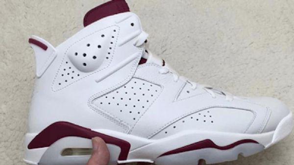 Nike Air Jordan 6 Maroon Sko Til Mænd Khaki