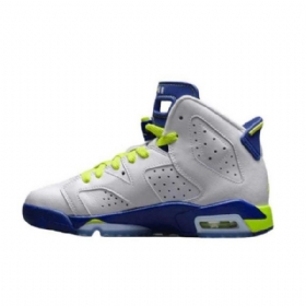 Nike Air Jordan 6 Pige Fierce Sko Til Mænd Hvid Grøn