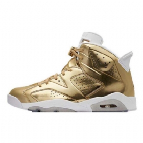Nike Air Jordan 6 Pinnacle Sko Til Mænd Guld