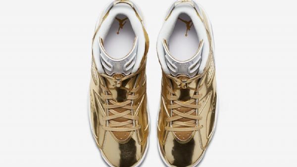 Nike Air Jordan 6 Pinnacle Sko Til Mænd Guld