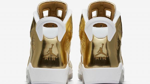 Nike Air Jordan 6 Pinnacle Sko Til Mænd Guld