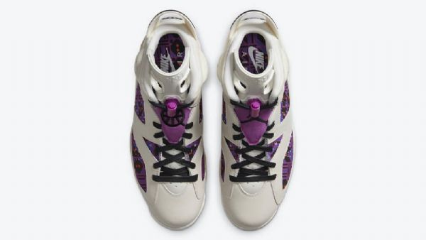 Nike Air Jordan 6 Quai 54 Sko Til Damer Lilla